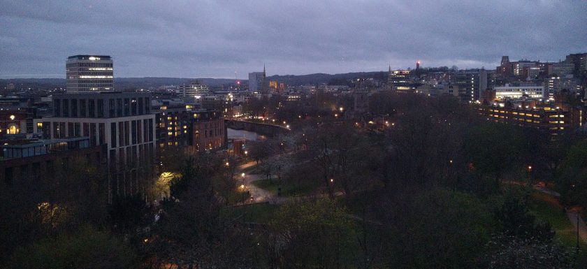 view from bristol city centre marriott
