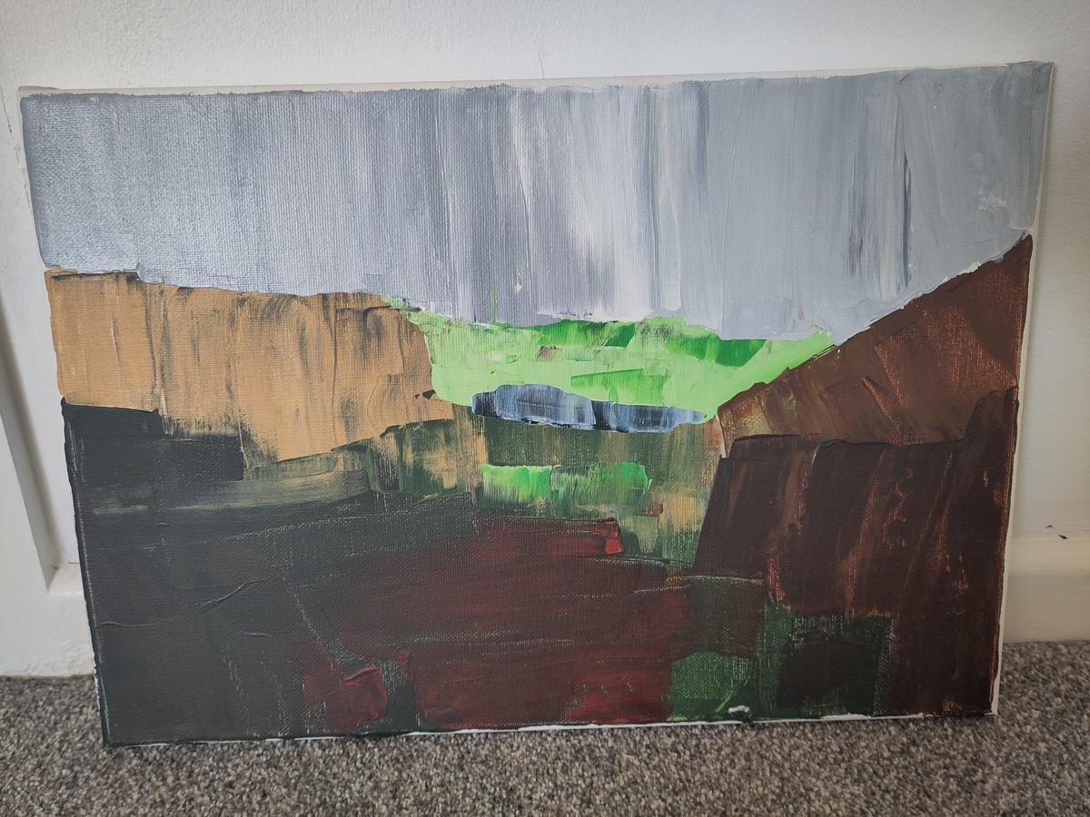 melindwr in the drizzle, a semi abstract