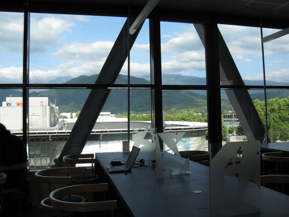 The view from the library