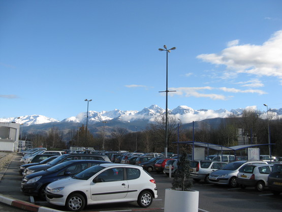 The view from the carpark