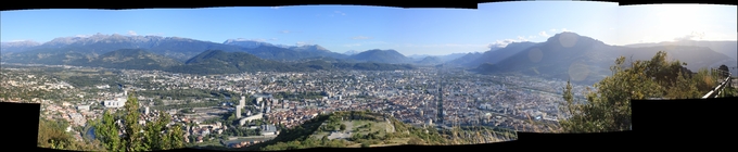 View from memorial to the troups of the mountain, 1st weekend in Sep