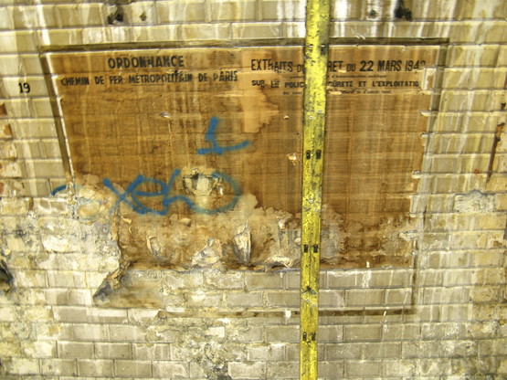 old posters and graffiti