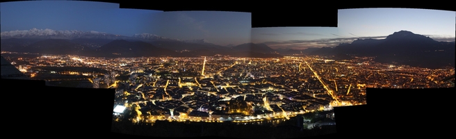 Grenoble at night (click for bigger)
